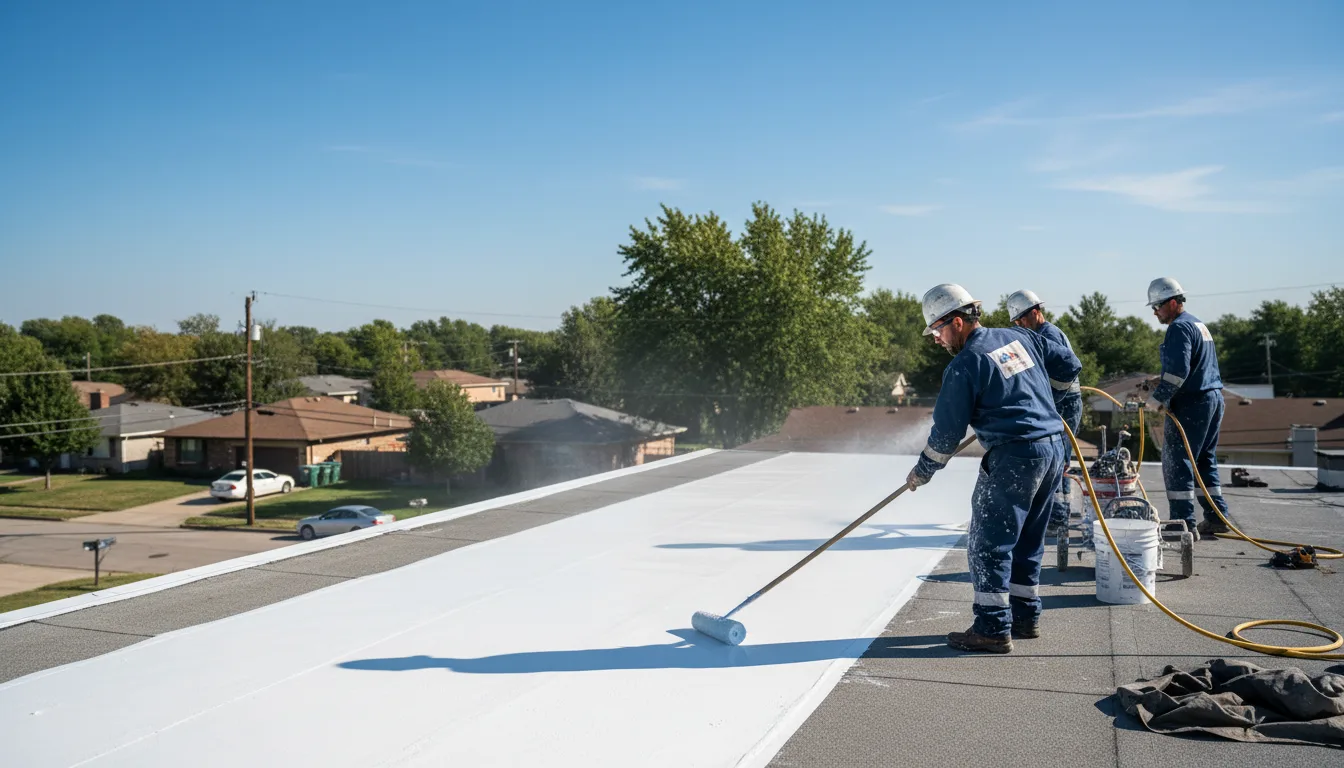 Commercial roof coating in Parkersburg, IL near me